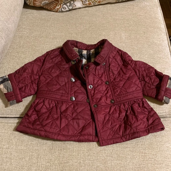 infant burberry jacket